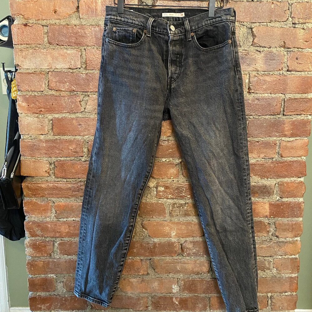 Levi's Washed Black Wedgie Jeans
